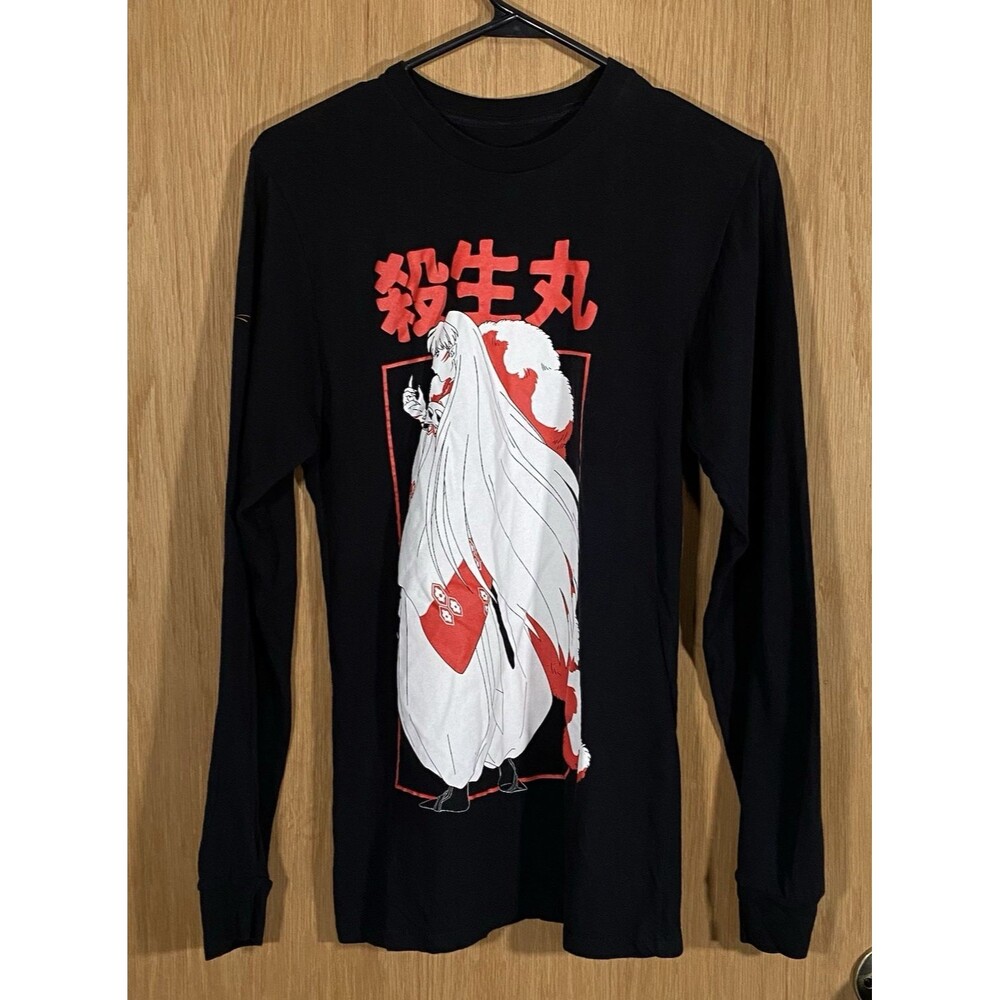 Hot Topic InuYasha Graphic Shirt Long Sleeve Anime Slim Fit Adult Small